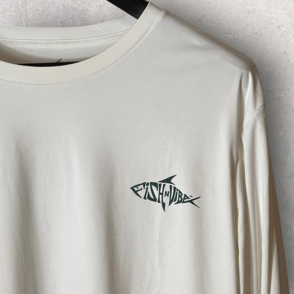 Fish n Vibe UPF Sun Protection Long Sleeve Beach Fishing Performance Shirt 2XL
